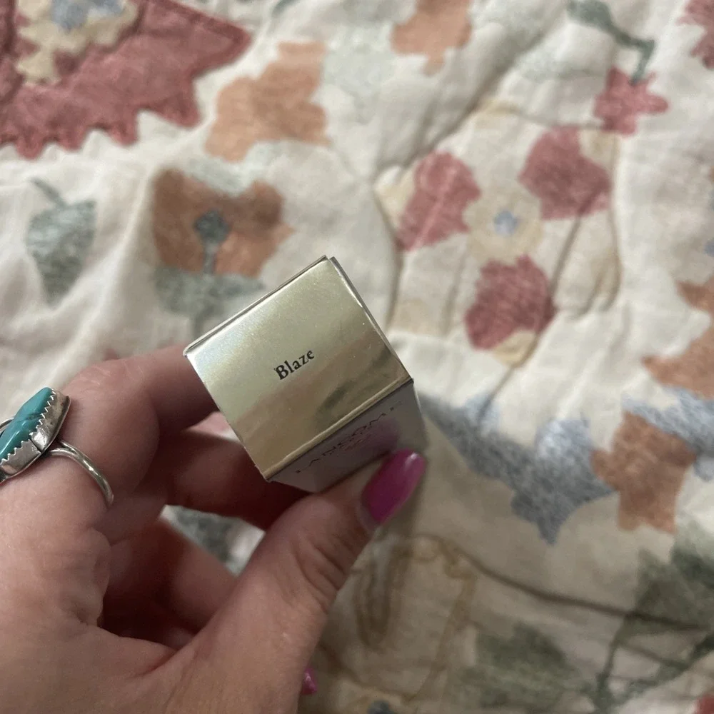New Lancome Lipstick Lasting Impact BLAZE Discontinued .15‎ Oz Full Size